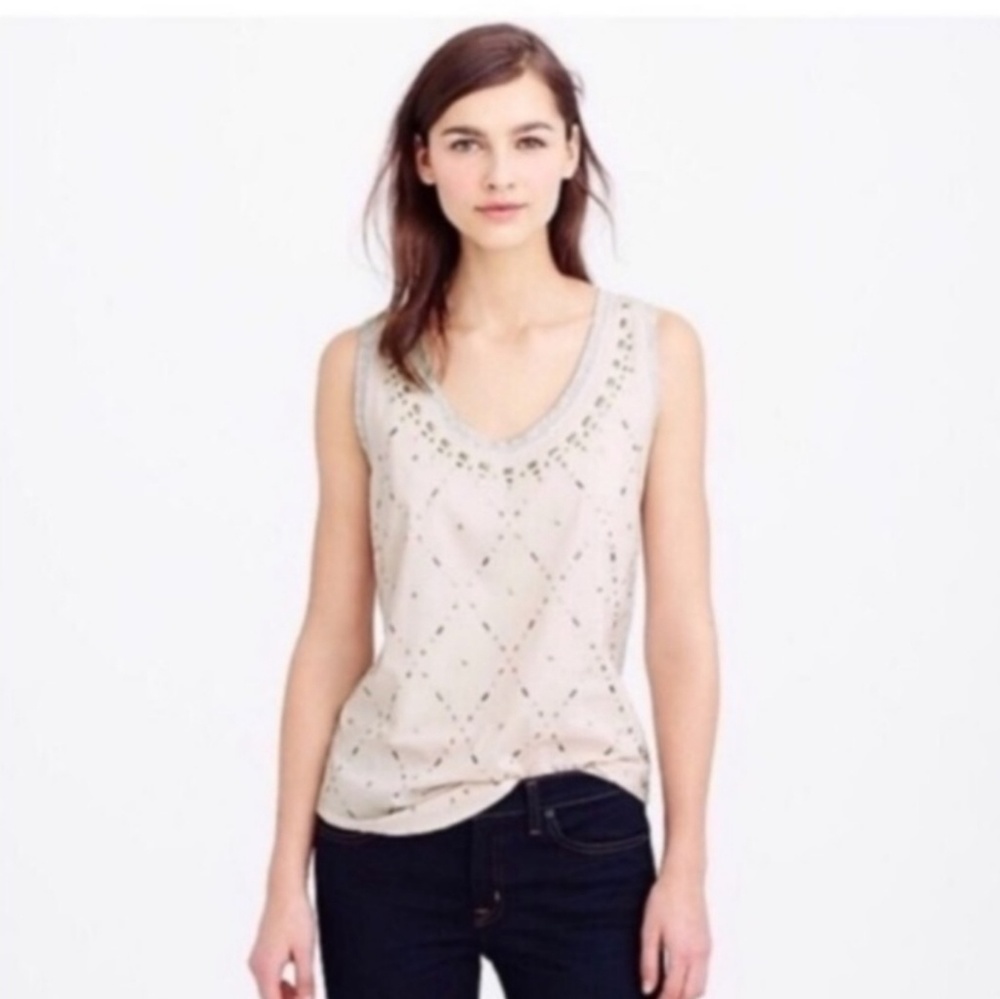 J Crew Studded Tank Top